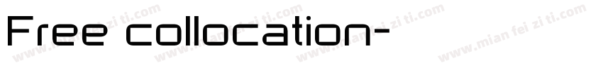 Free collocation字体转换